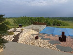 Décoration piscine cactus