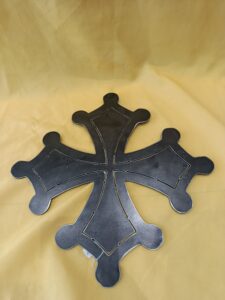 Croix occitane pleine 35 cm 3 mm d'épaisseurs 30 euro