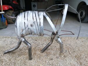 Taureau en construction